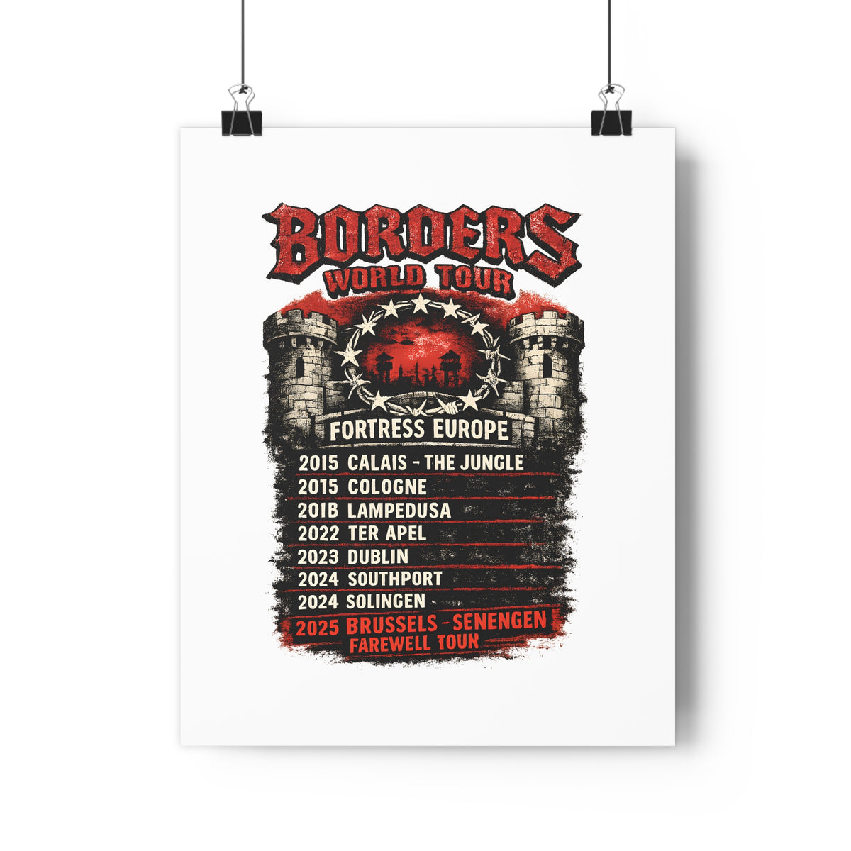 Borders World Tour — Art Print