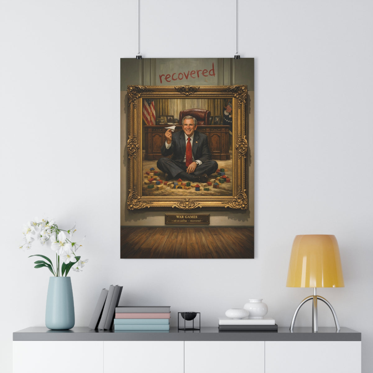 War Games (Recovered) — Art Print | Anti-War Satire Poster