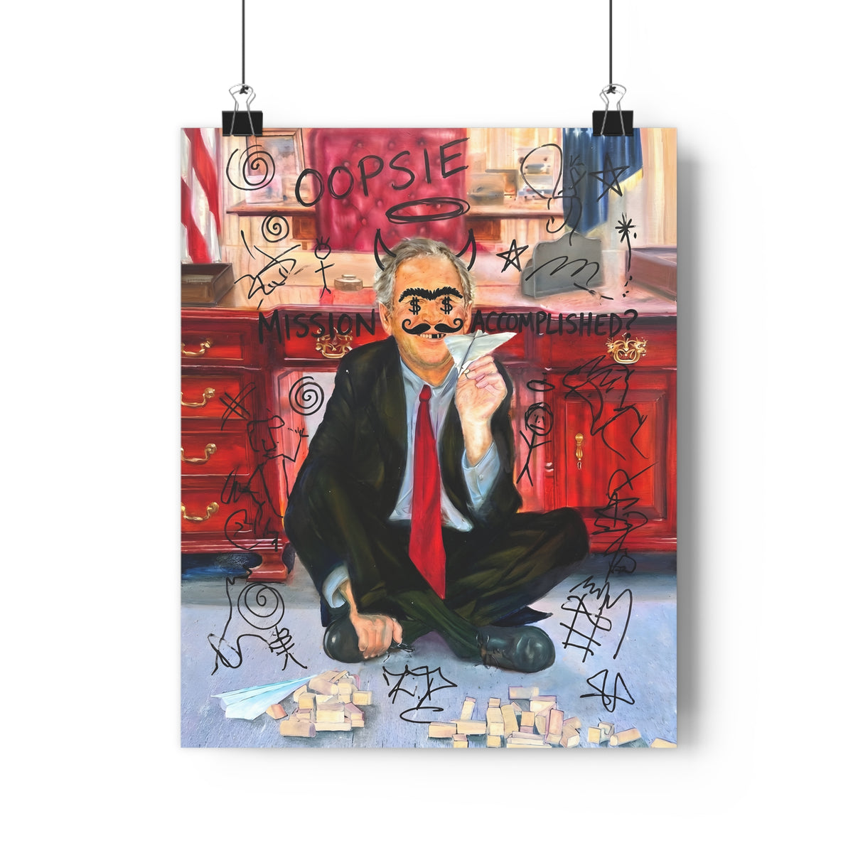 War Games (Recovered) — Art Print | Anti-War Satire Poster