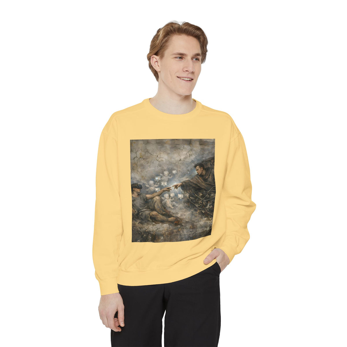 The Creation of Algorithm — Sweatshirt | AI Satire Crewneck