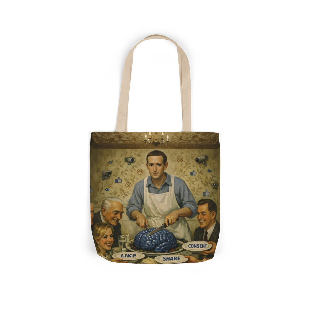 Terms of Service — Tote Bag | Big Tech Privacy Satire Art
