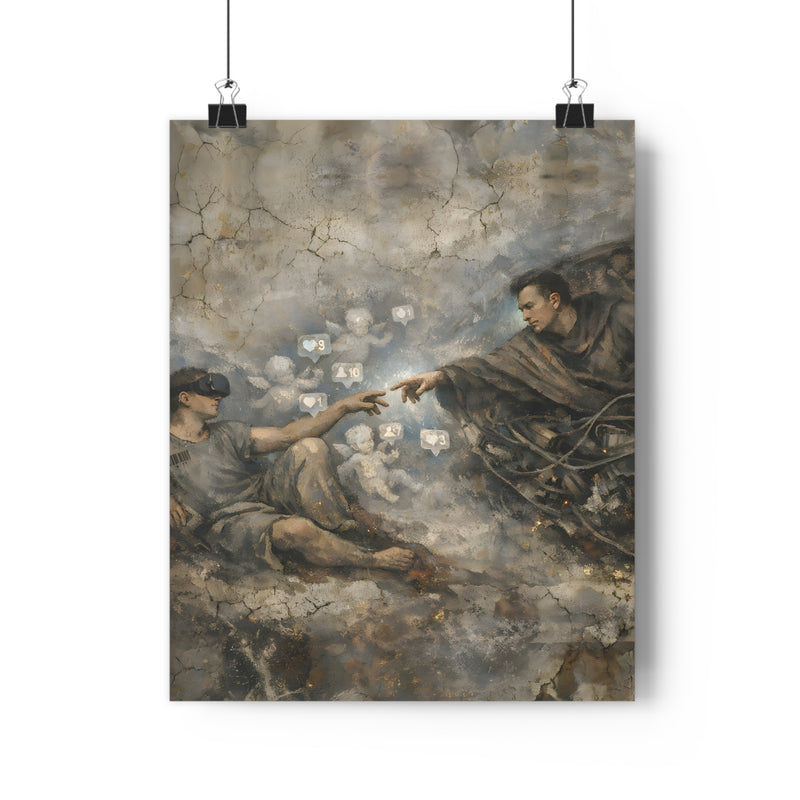 The Creation of Algorithm — Art Print | Tech Satire Poster