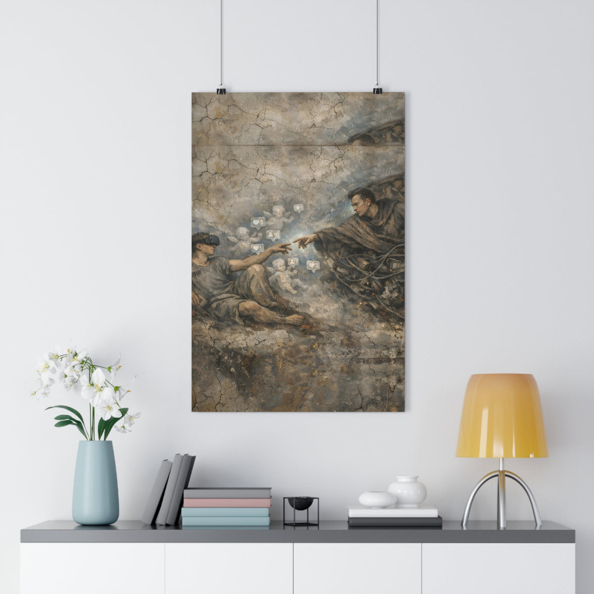The Creation of Algorithm — Art Print | Tech Satire Poster