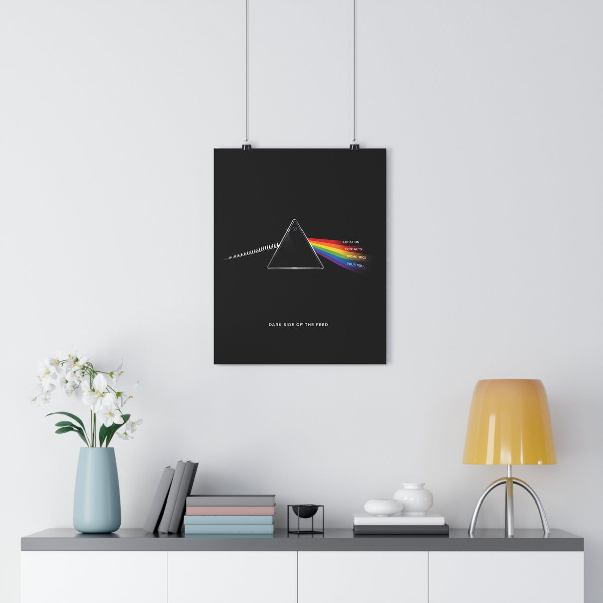 Dark Side of the Feed — Art Print | Political Wall Art
