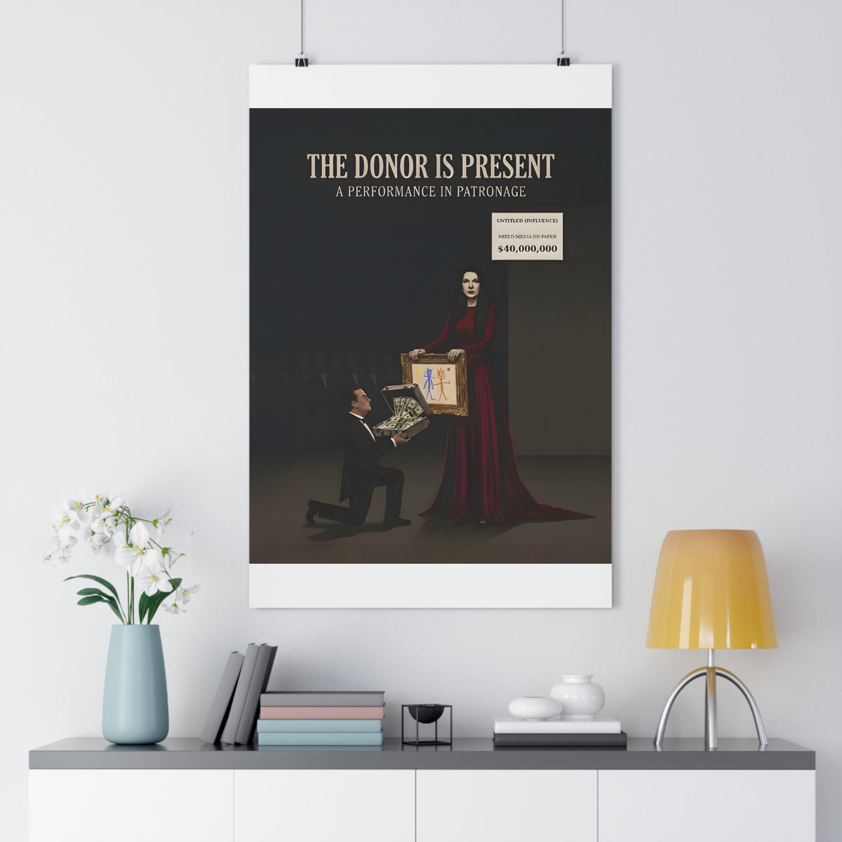 The Donor Is Present — Art Print | Satire Poster