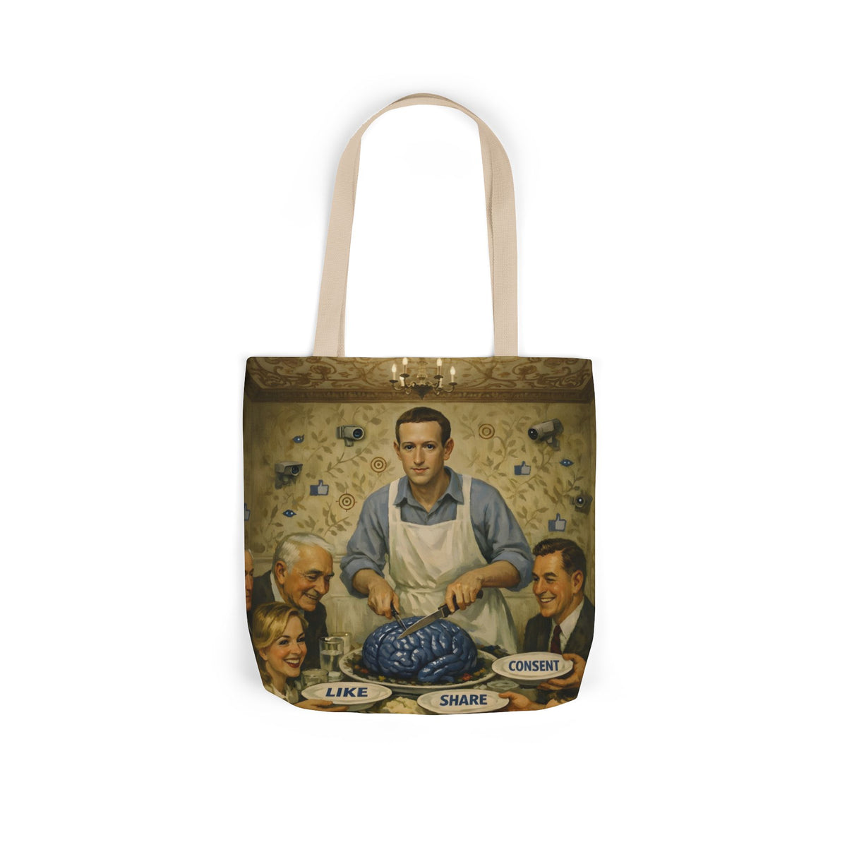 Terms of Service — Tote Bag | Big Tech Privacy Satire Art