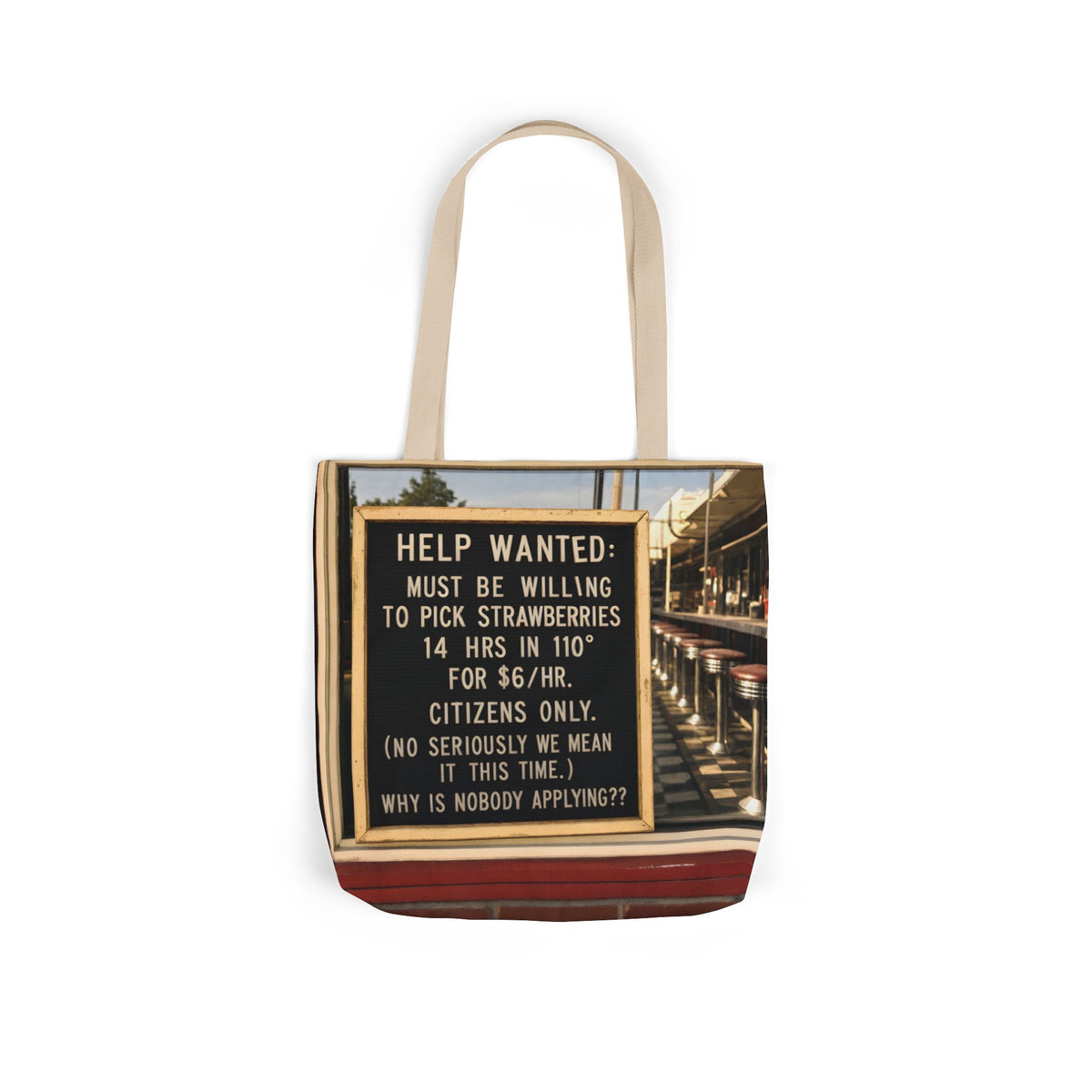 Invisible Hand — Tote Bag | Capitalism Satire Carryall
