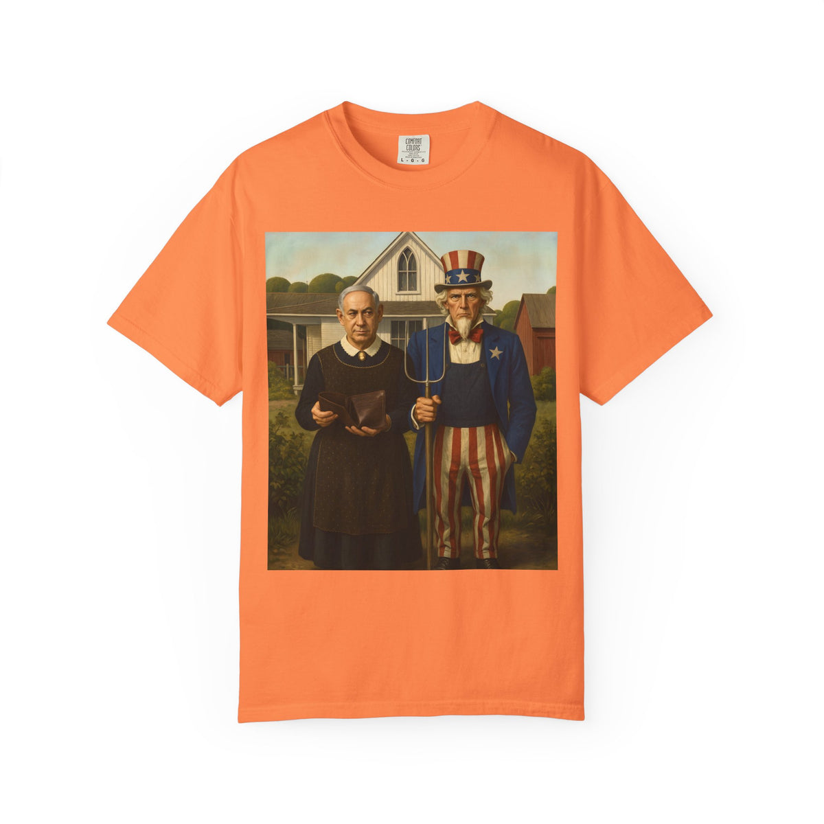 American Gothic, Revised — T-Shirt | Political Satire Art Tee