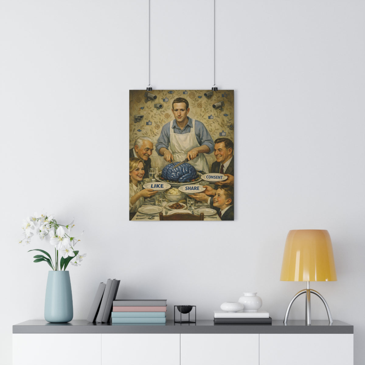 Terms of Service — Art Print | Big Tech Privacy Satire Poster