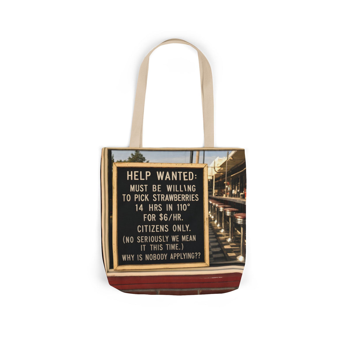 Invisible Hand — Tote Bag | Capitalism Satire Carryall