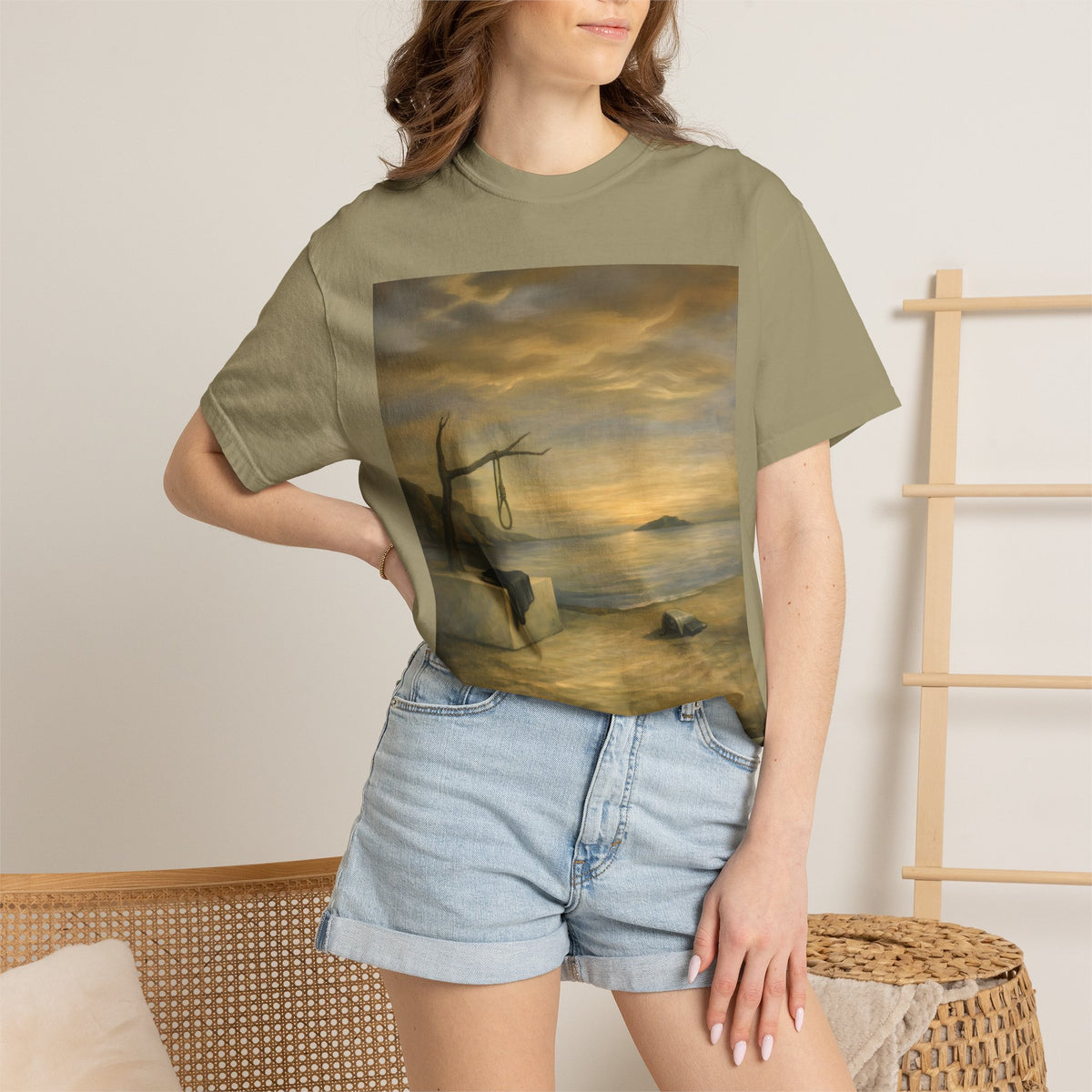 Persistence of Epstein — Full-Bleed Tee | Surreal Scandal Satire
