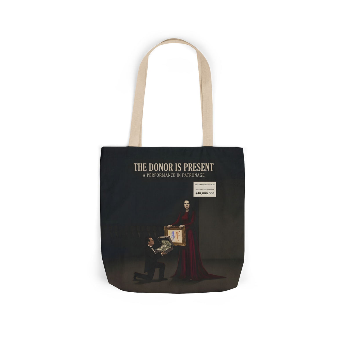 The Donor Is Present — Tote | Money-in-Politics Satire