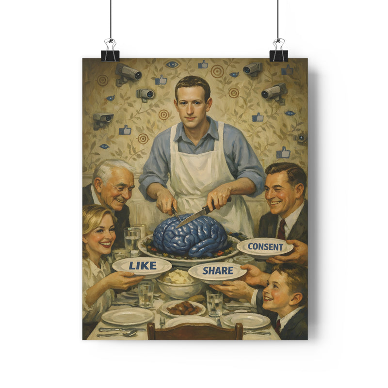 Terms of Service — Art Print | Big Tech Privacy Satire Poster