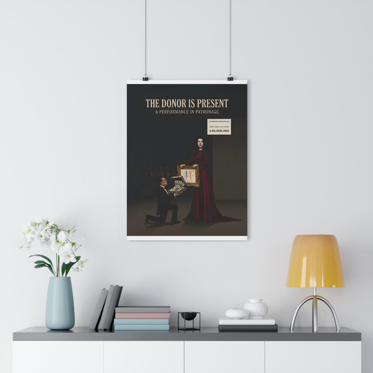 The Donor Is Present — Art Print | Satire Poster