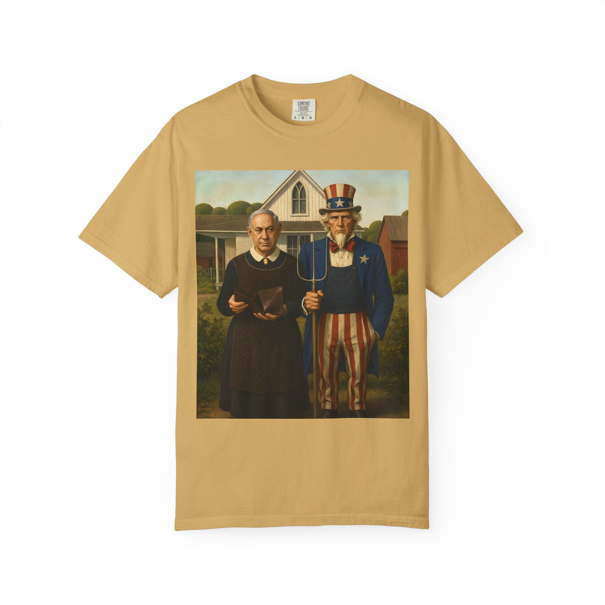 American Gothic, Revised — T-Shirt | Political Satire Art Tee