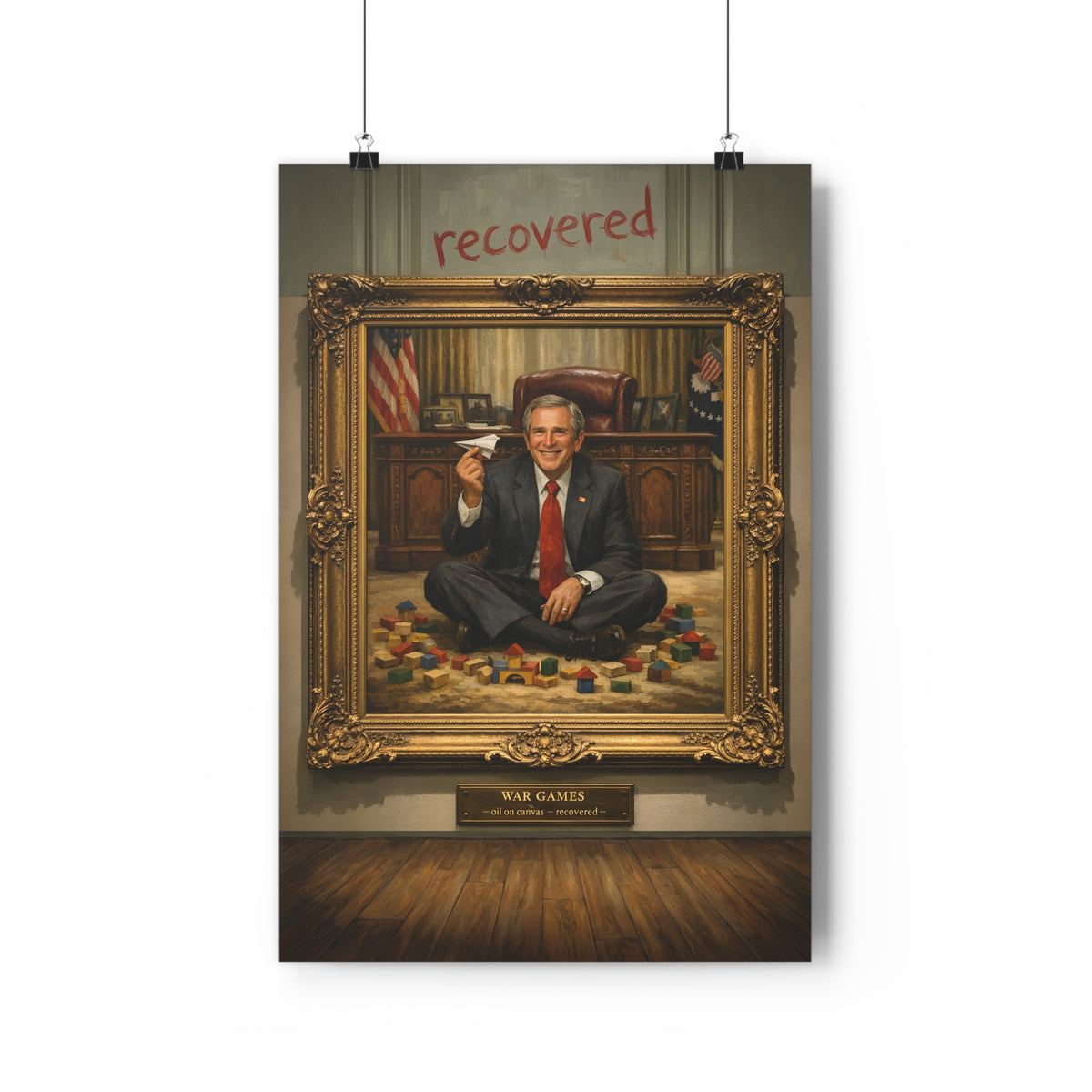 War Games (Recovered) — Art Print | Anti-War Satire Poster