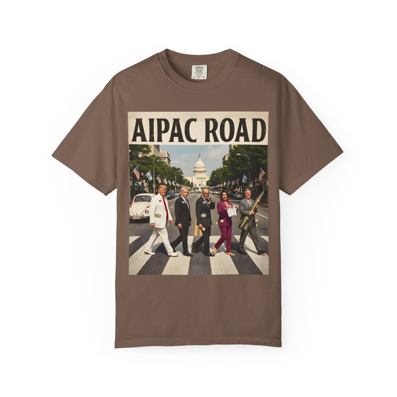 AIPAC Road — T-Shirt | Political Satire Lobbying Art Tee
