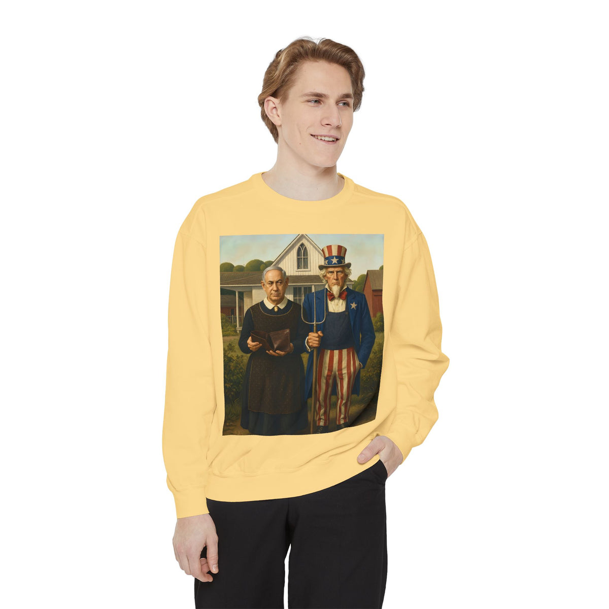 American Gothic, Revised — Sweatshirt | Satire Art Crewneck