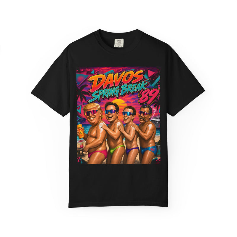 Davos Spring Break '89 — T-Shirt | Oligarch Satire Tee
