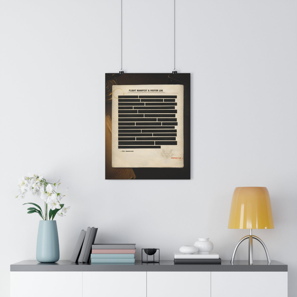 The Deleted Timeline — Art Print | Censorship Satire Poster