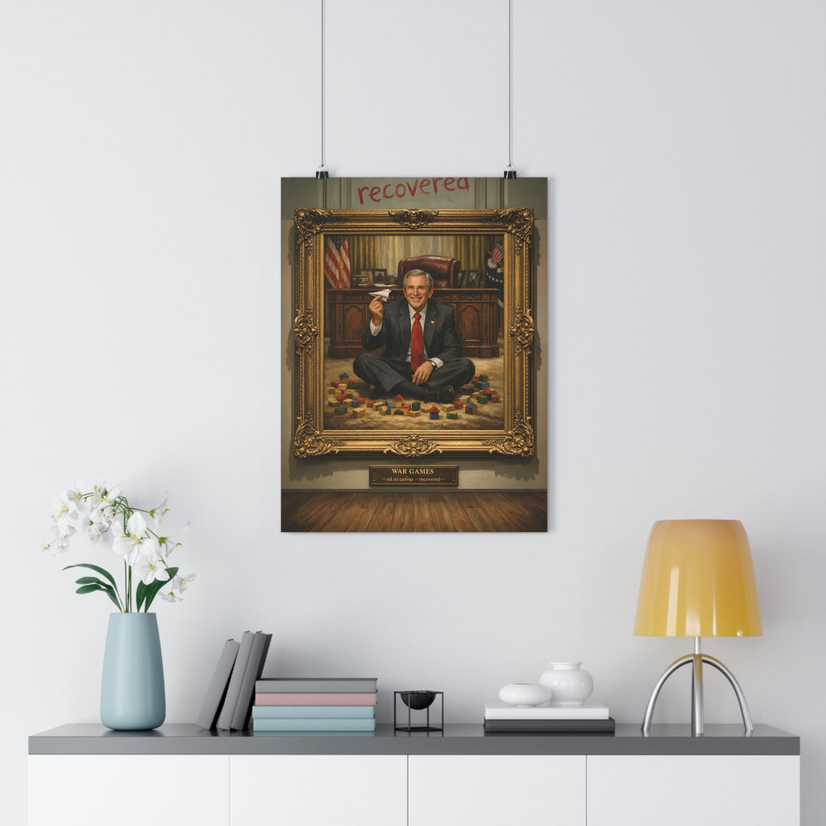 War Games (Recovered) — Art Print | Anti-War Satire Poster