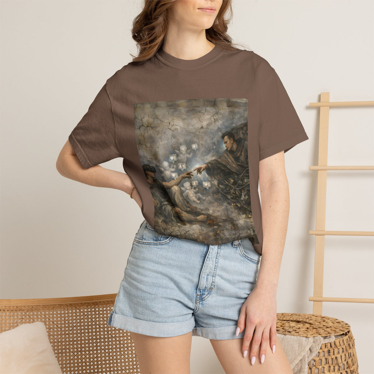 The Creation of Algorithm — T-Shirt | Tech Satire Art Tee