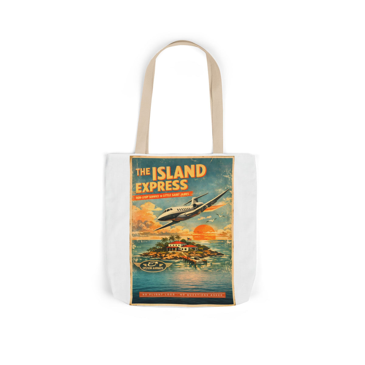 The Island Express — Tote | Satirical Art Bag