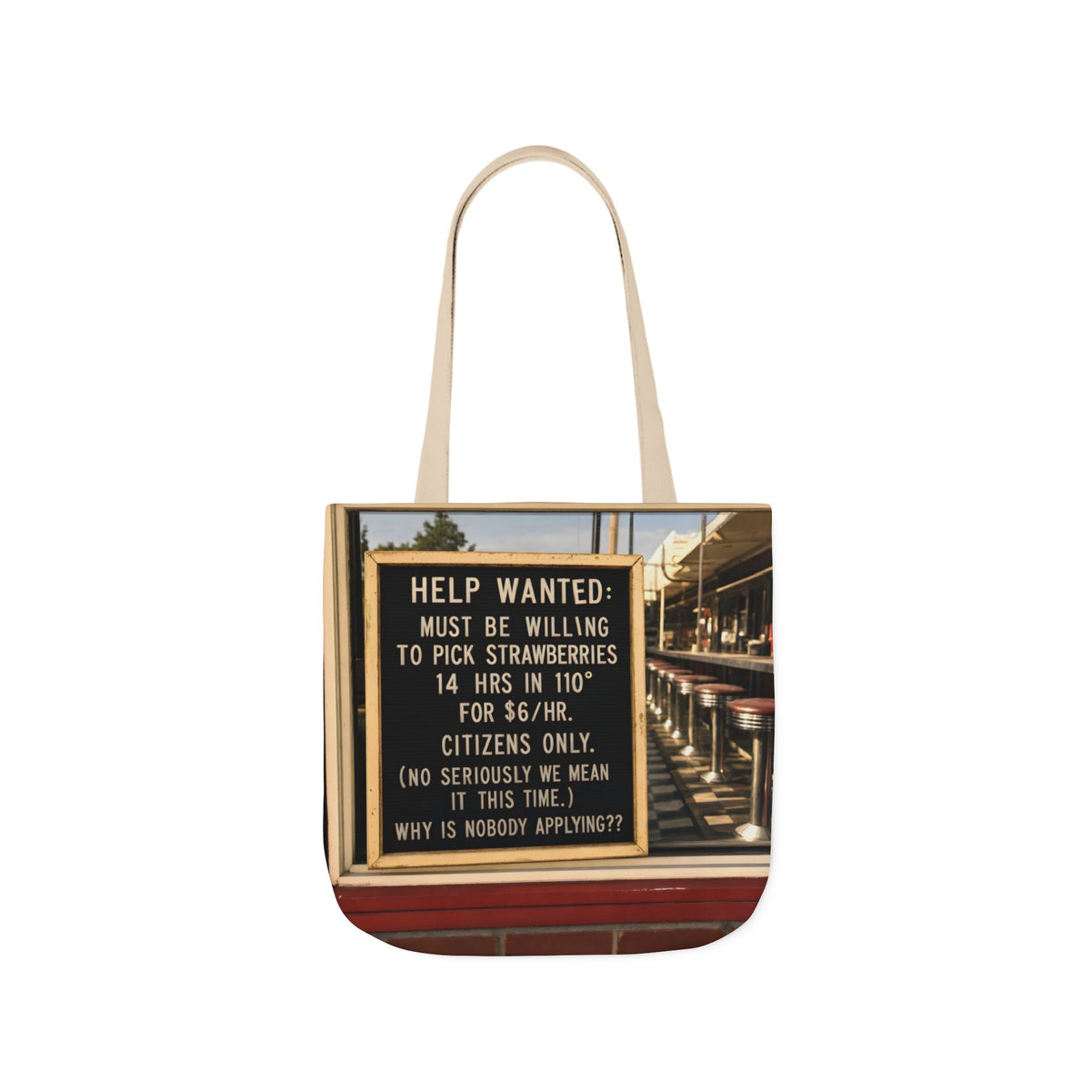 Invisible Hand — Tote Bag | Capitalism Satire Carryall