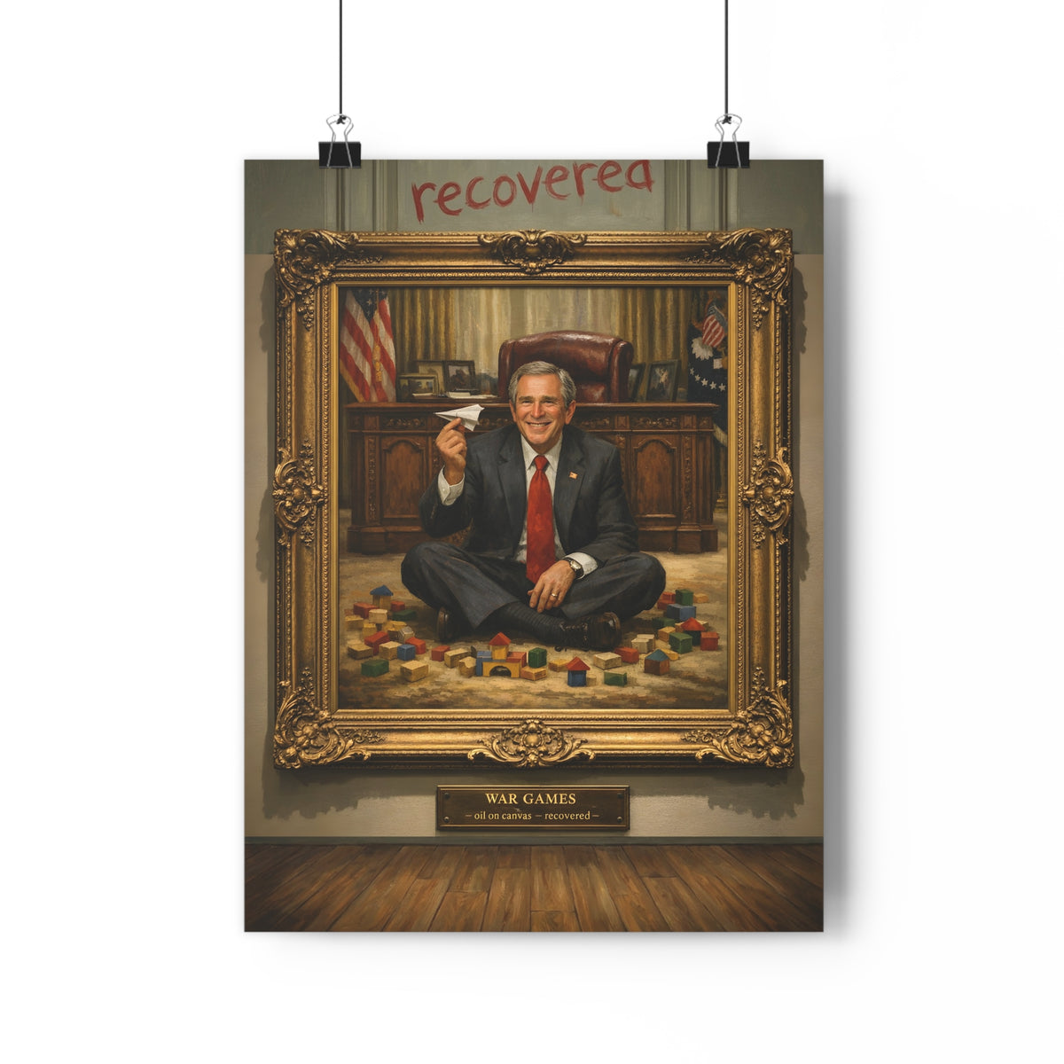 War Games (Recovered) — Art Print | Anti-War Satire Poster