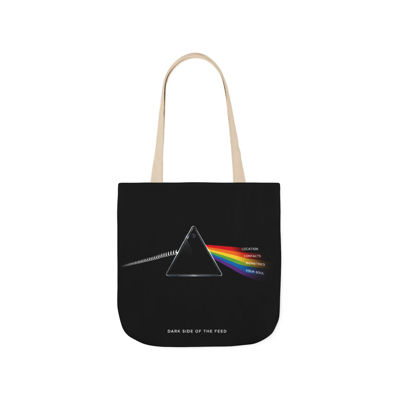 Dark Side of the Feed — Tote | Satire Canvas Bag