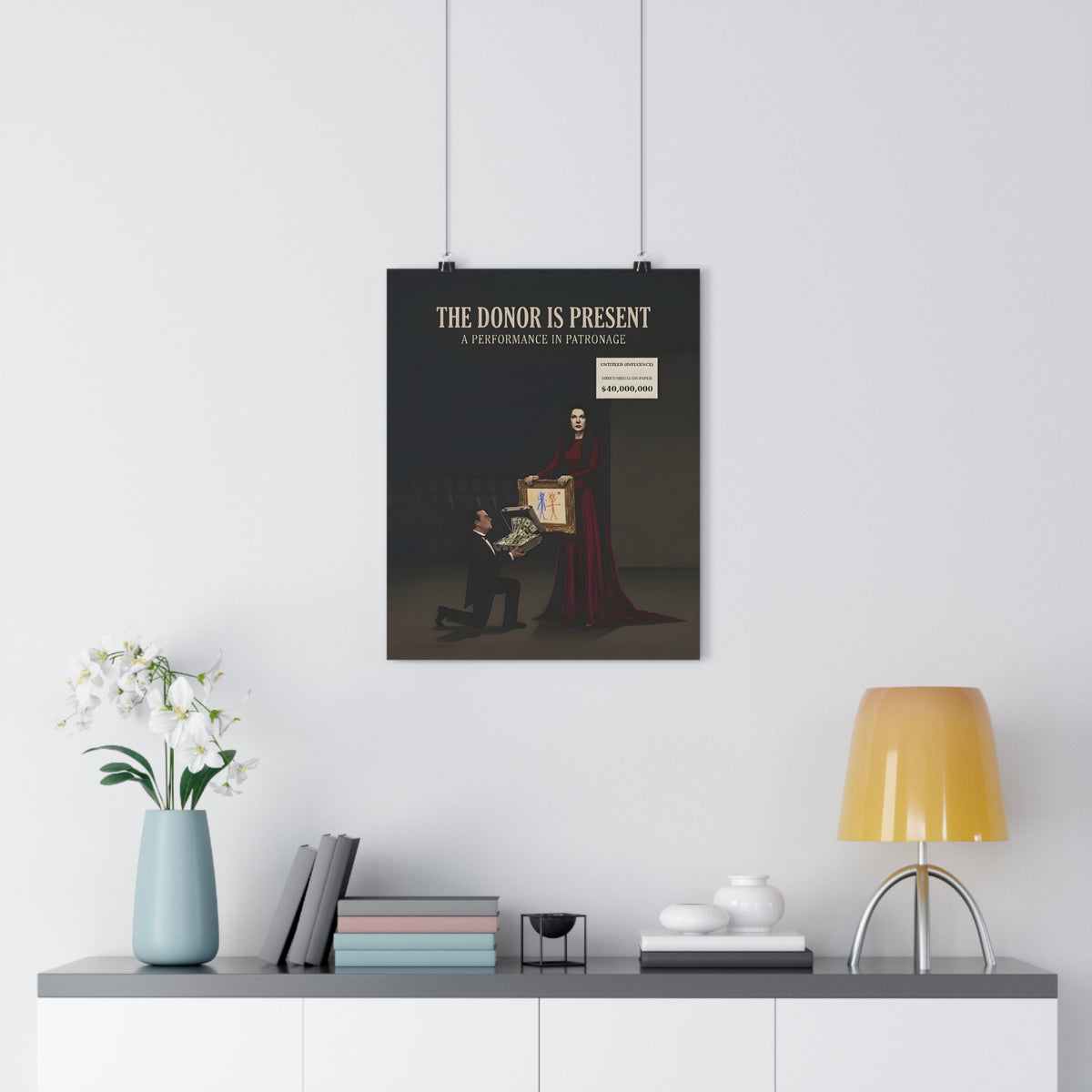 The Donor Is Present — Art Print | Satire Poster