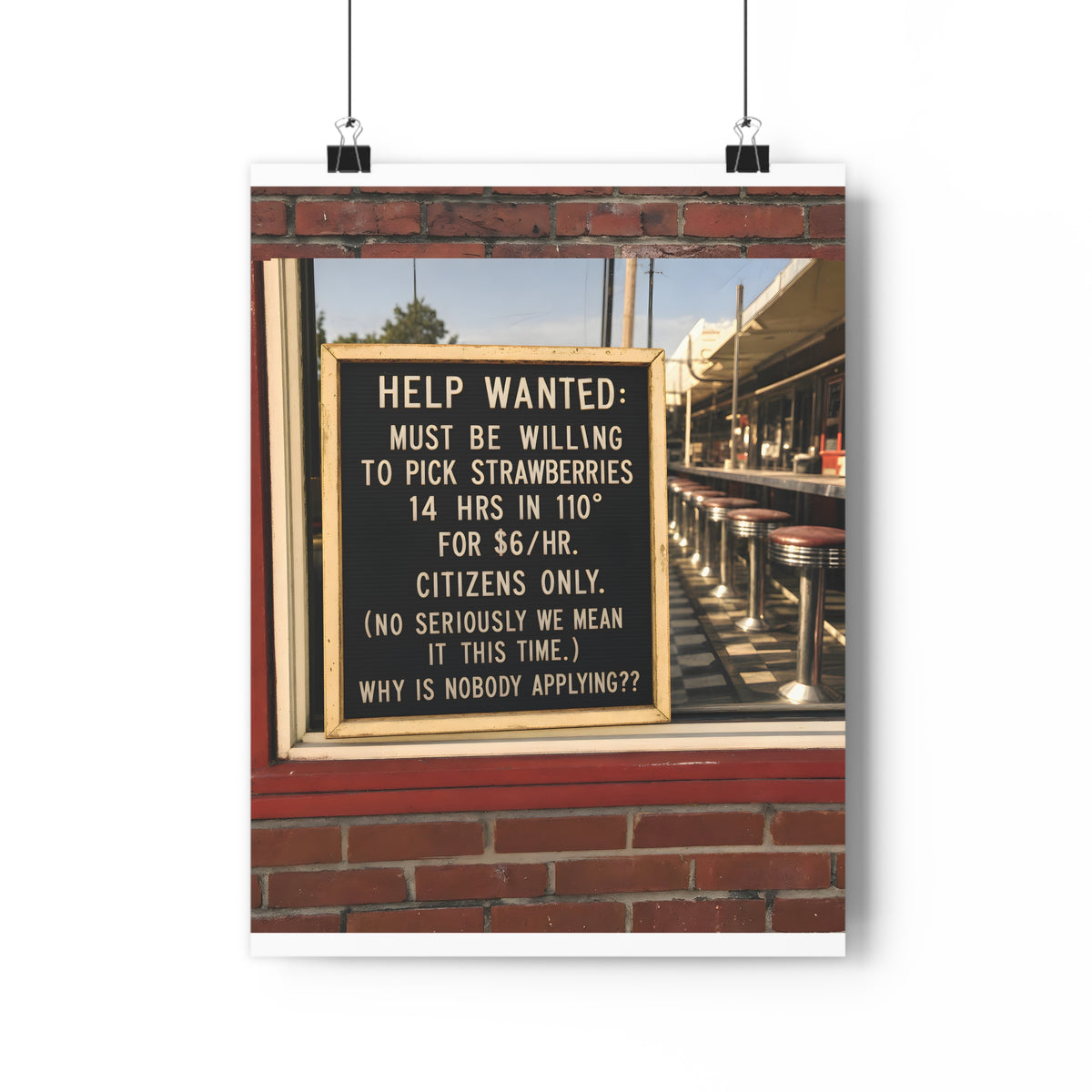 Invisible Hand — Art Print | Capitalism Satire Poster