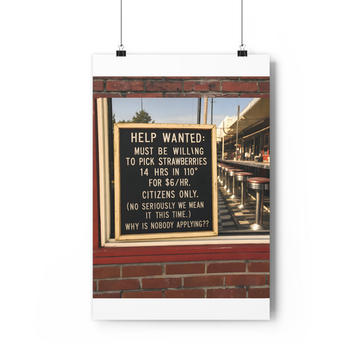 Invisible Hand — Art Print | Capitalism Satire Poster
