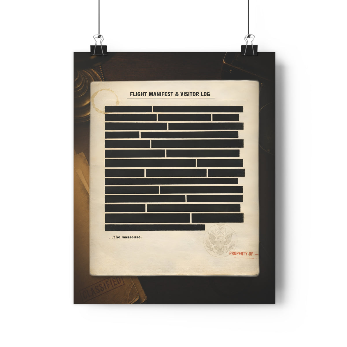 The Deleted Timeline — Art Print | Censorship Satire Poster