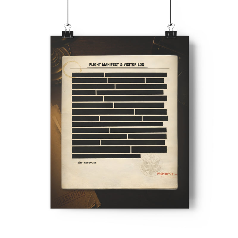 The Deleted Timeline — Art Print | Censorship Satire Poster