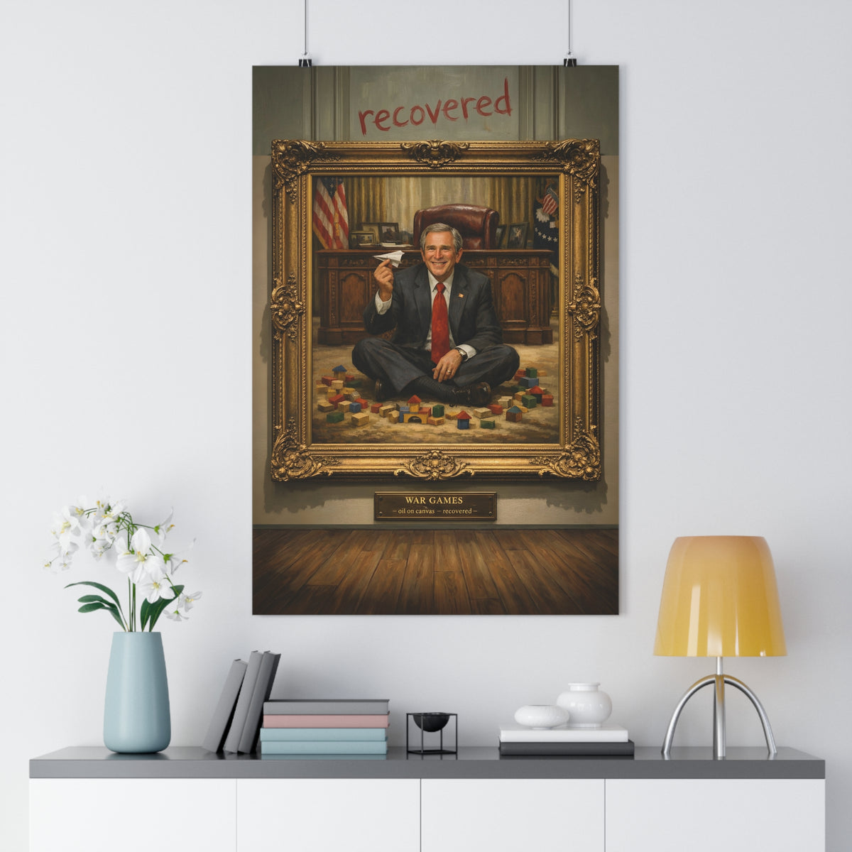 War Games (Recovered) — Art Print | Anti-War Satire Poster