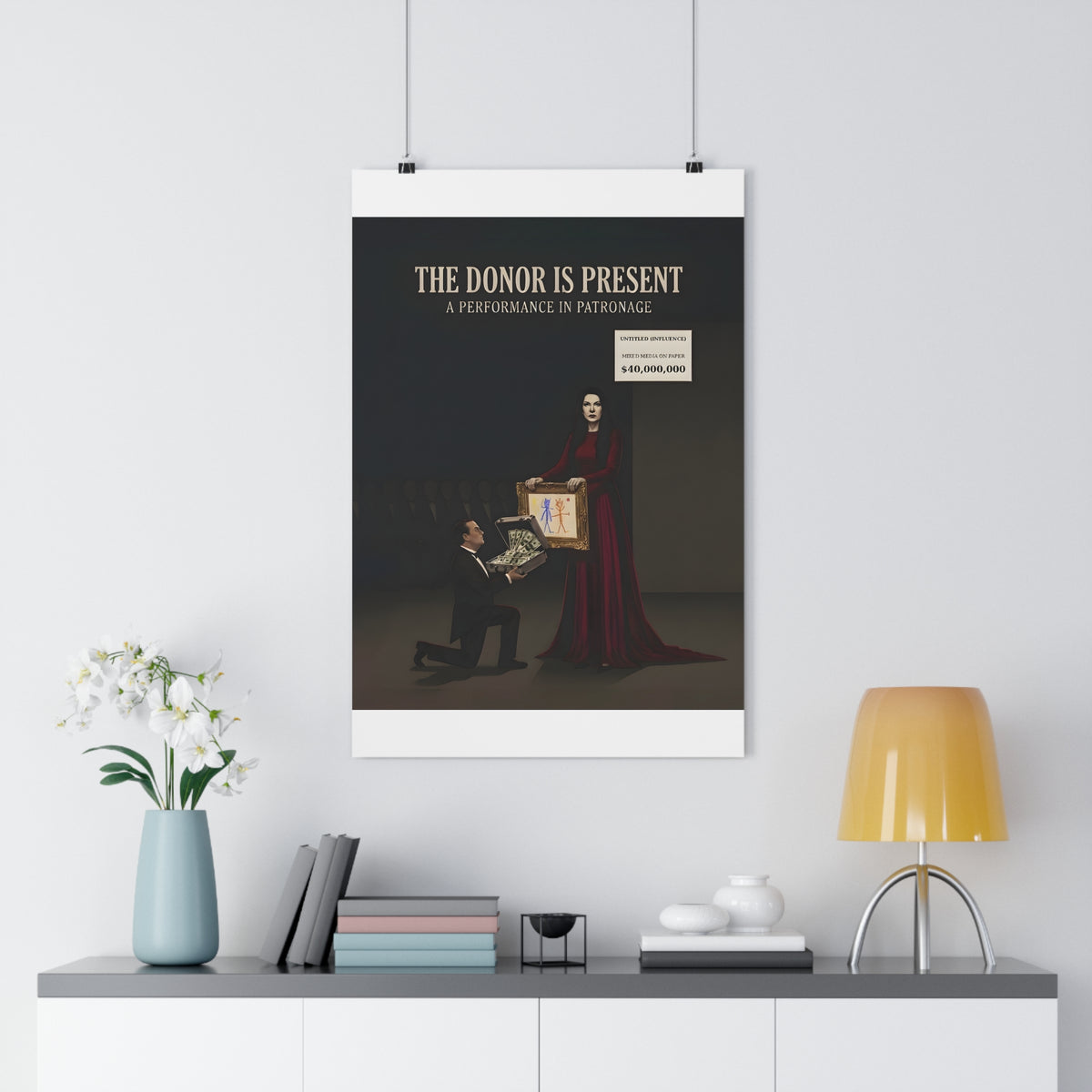 The Donor Is Present — Art Print | Satire Poster