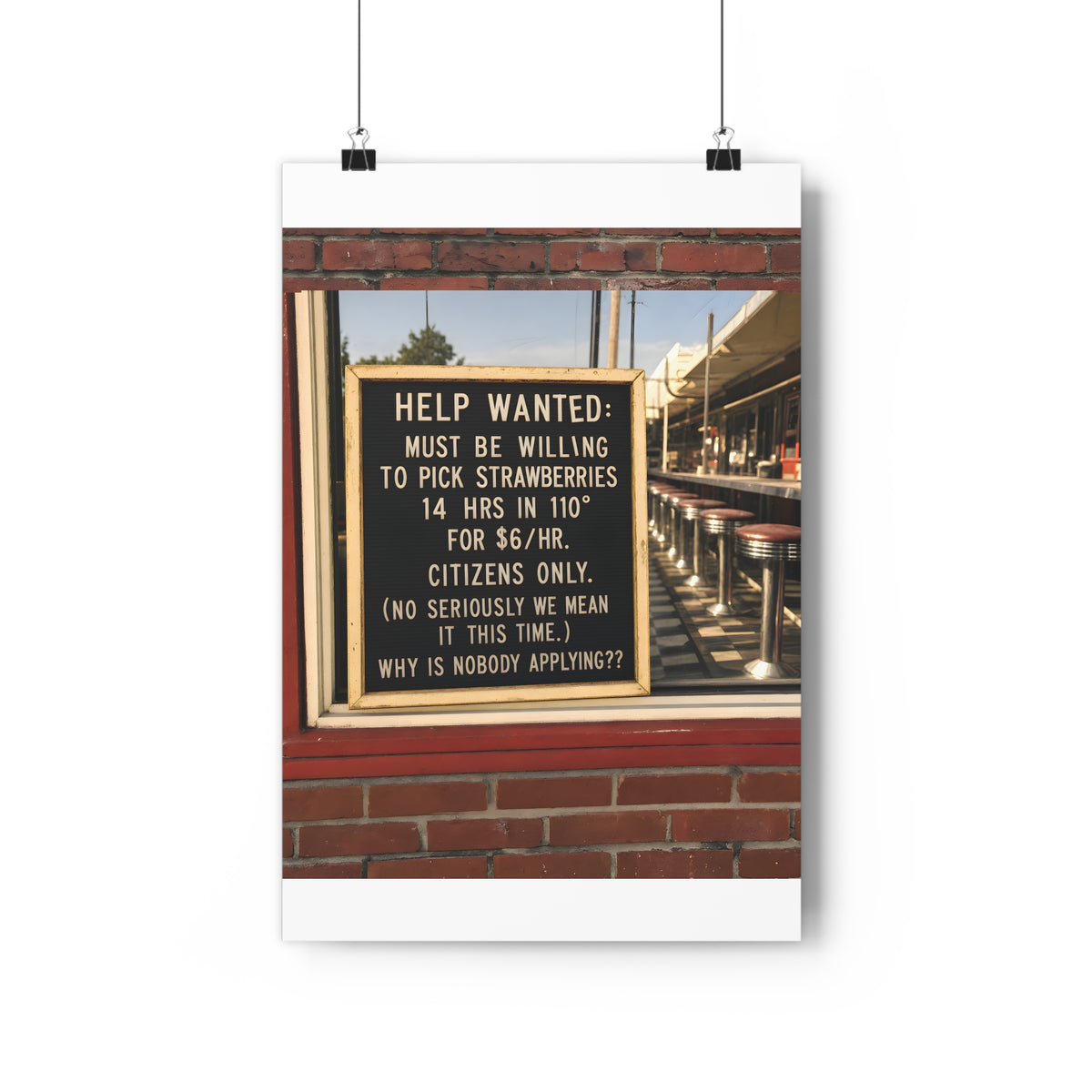 Invisible Hand — Art Print | Capitalism Satire Poster