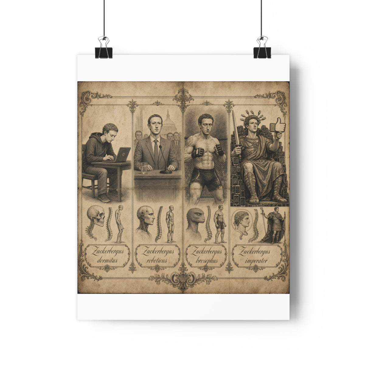 Zuckerberg: A Metamorphosis — Art Print