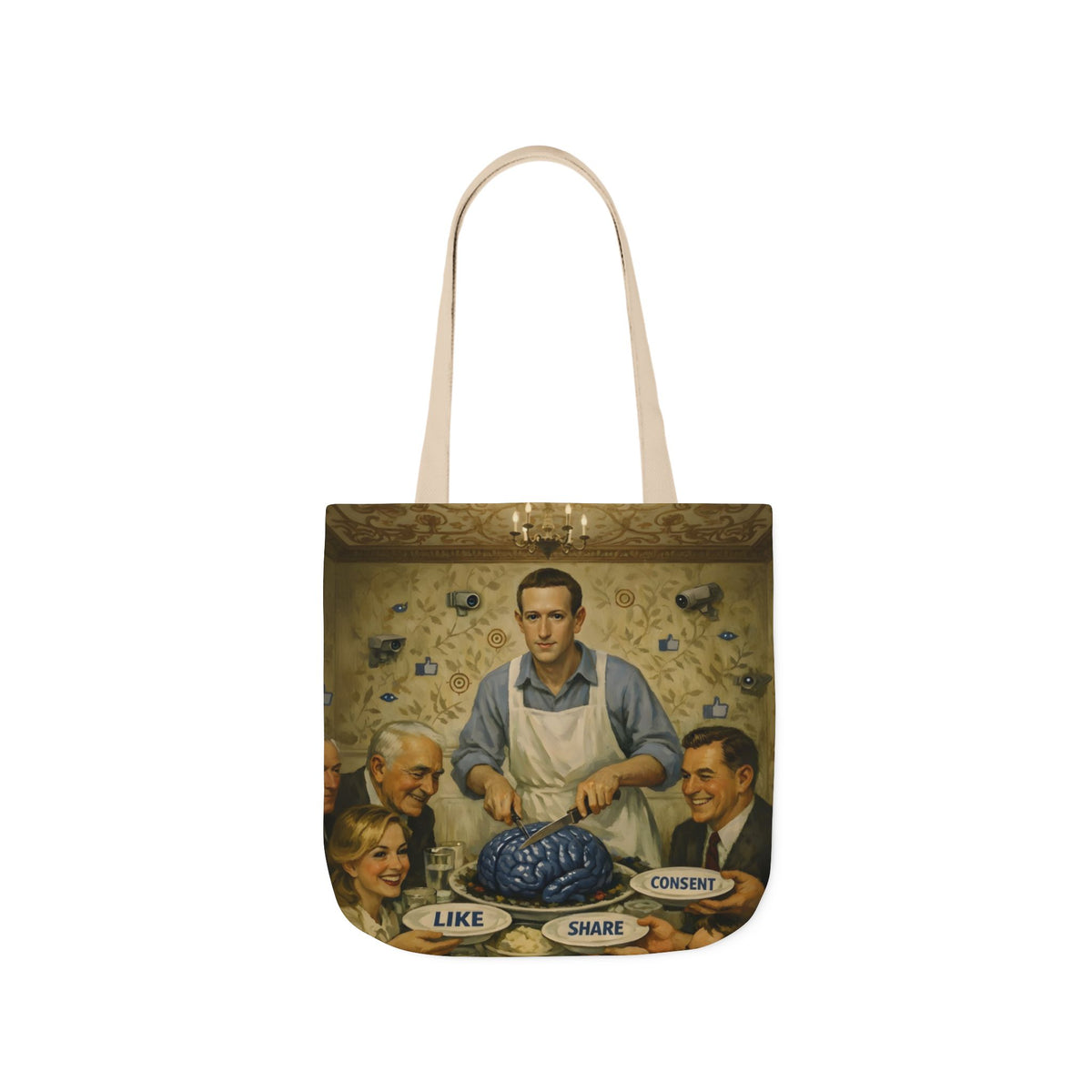 Terms of Service — Tote Bag | Big Tech Privacy Satire Art