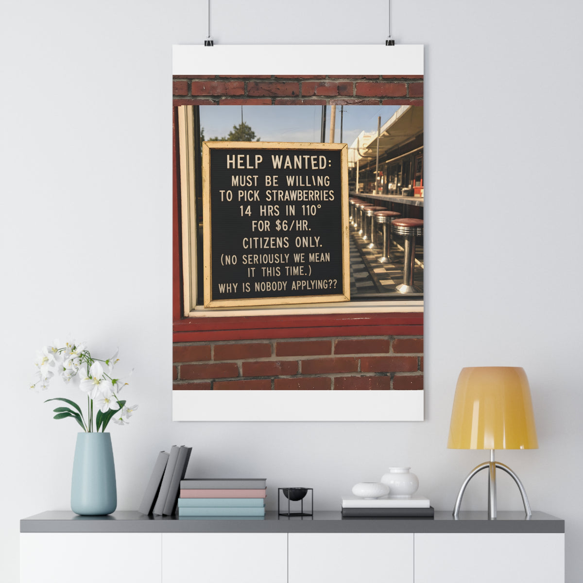 Invisible Hand — Art Print | Capitalism Satire Poster