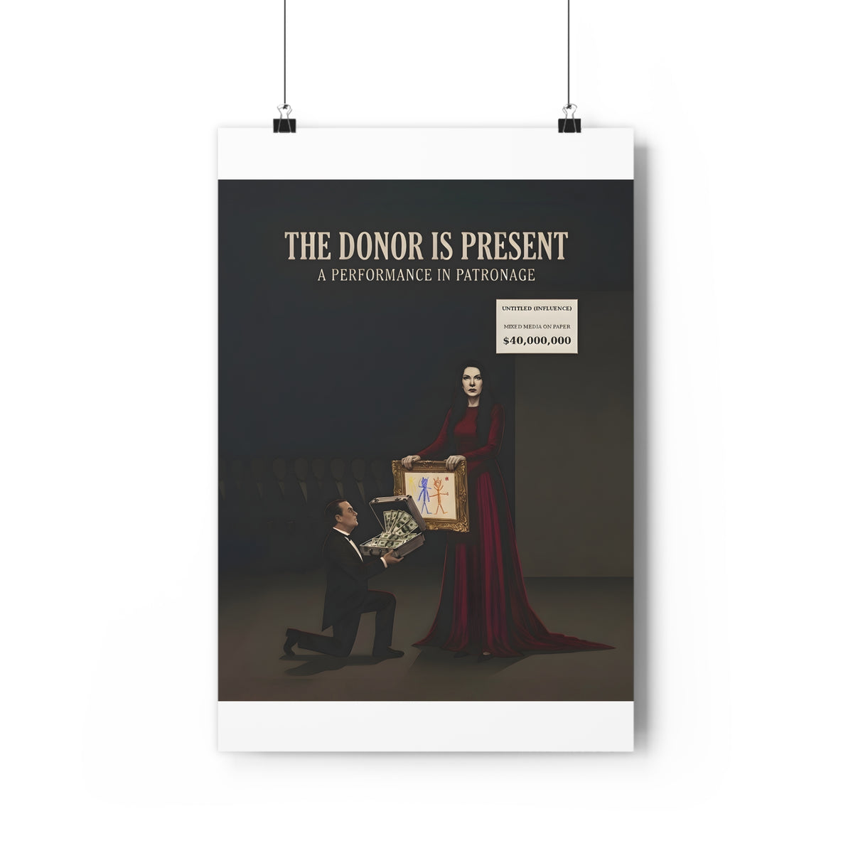 The Donor Is Present — Art Print | Satire Poster