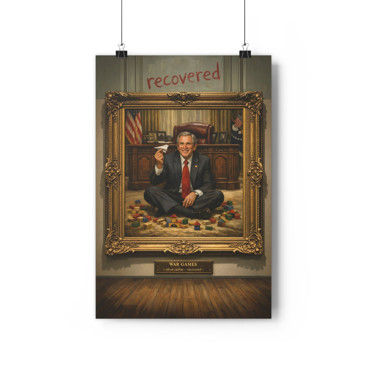 War Games (Recovered) — Art Print | Anti-War Satire Poster