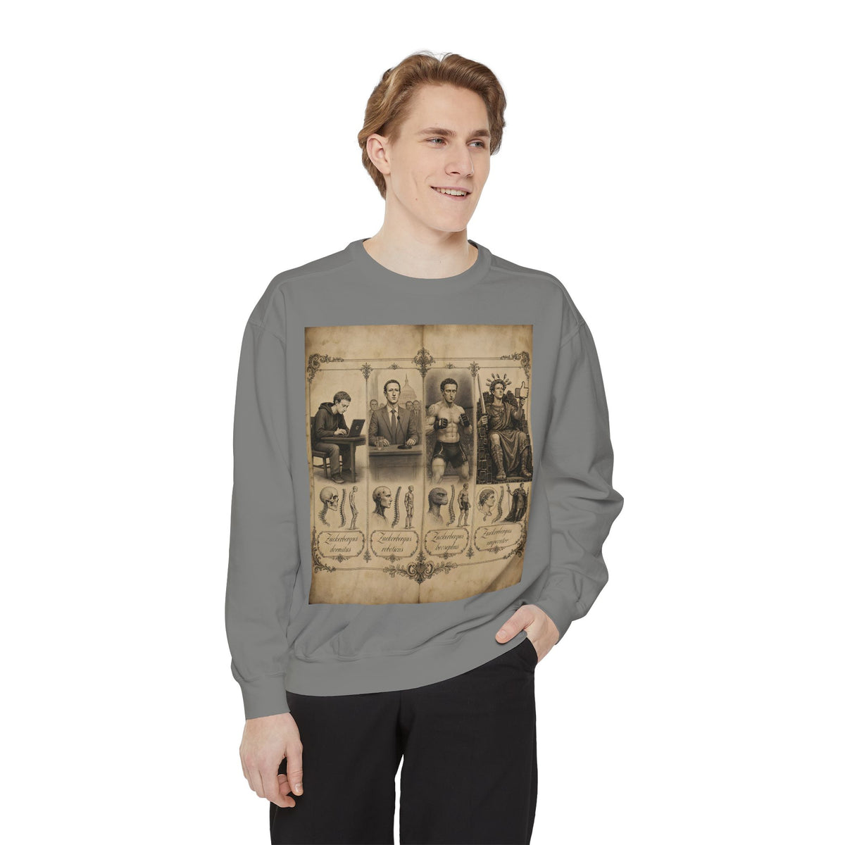 Zuckerberg: A Metamorphosis — Sweatshirt | Tech Satire