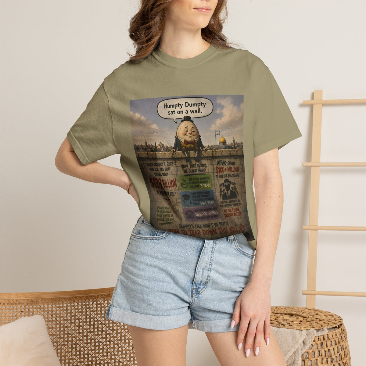 Humpty's Wall — T-Shirt | Border Wall Political Satire Tee