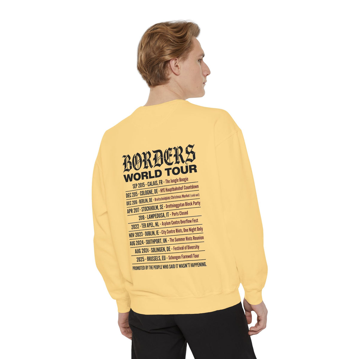 Borders World Tour — Sweatshirt | Political Satire