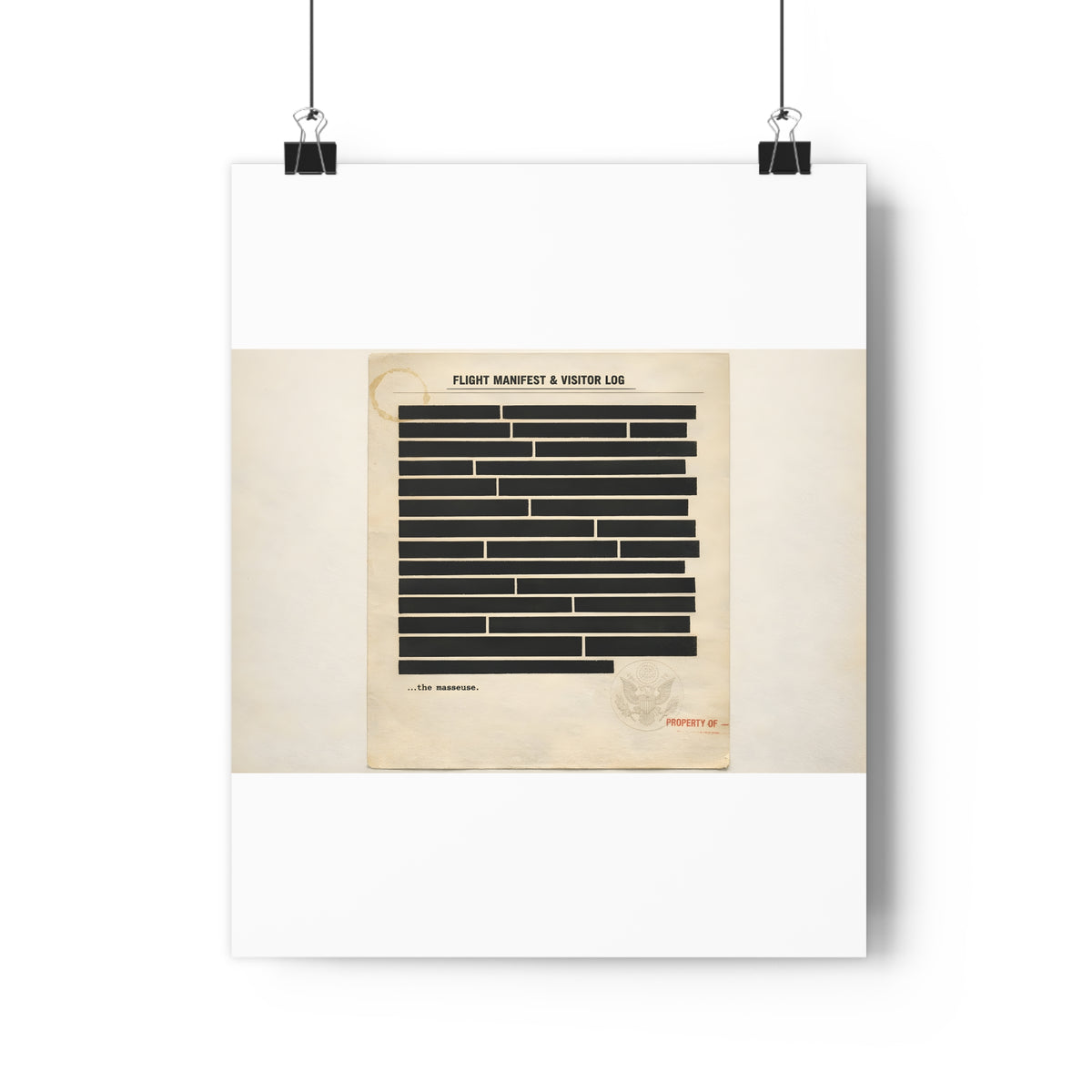 The Deleted Timeline — Art Print