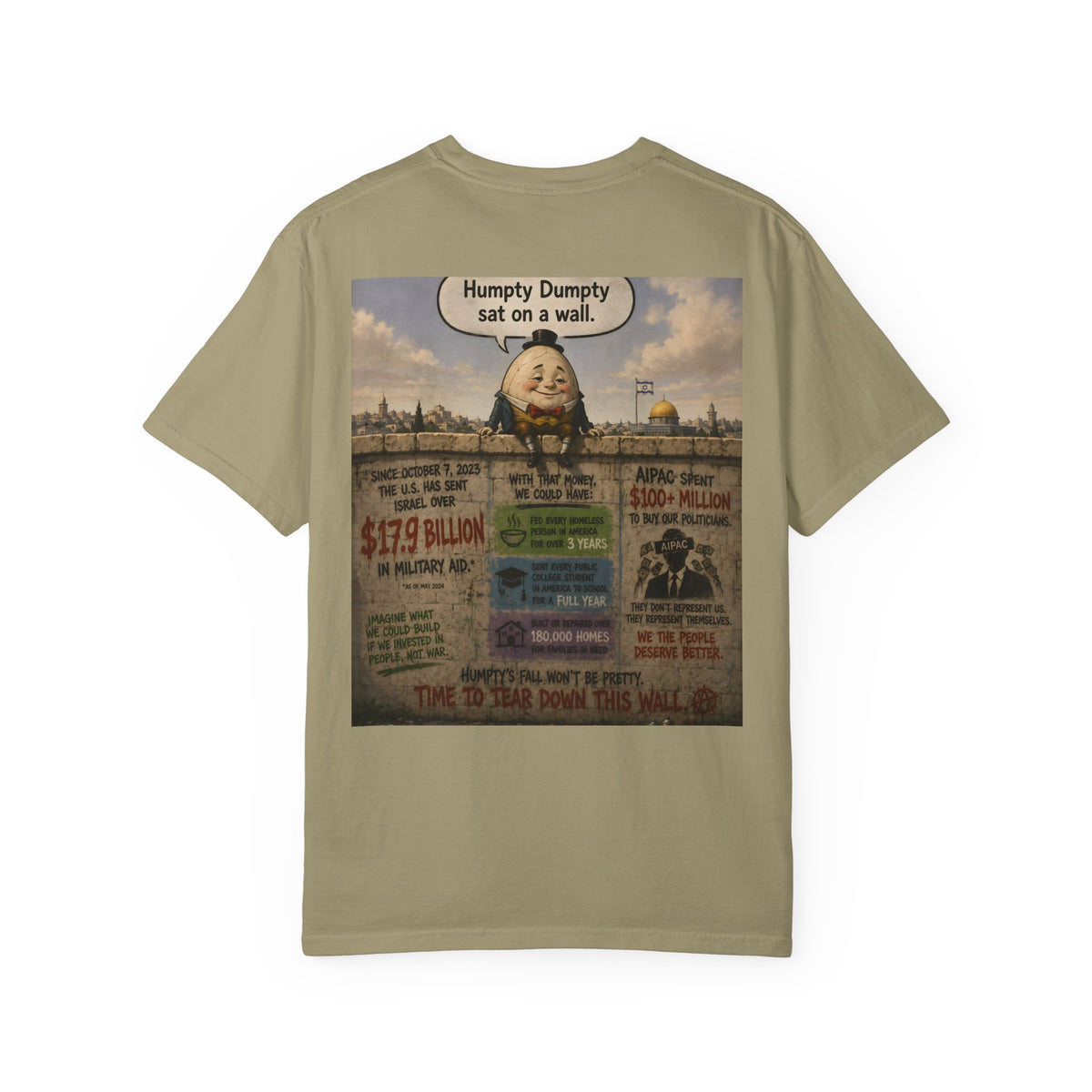Humpty's Wall — T-Shirt | Border Wall Political Satire Tee