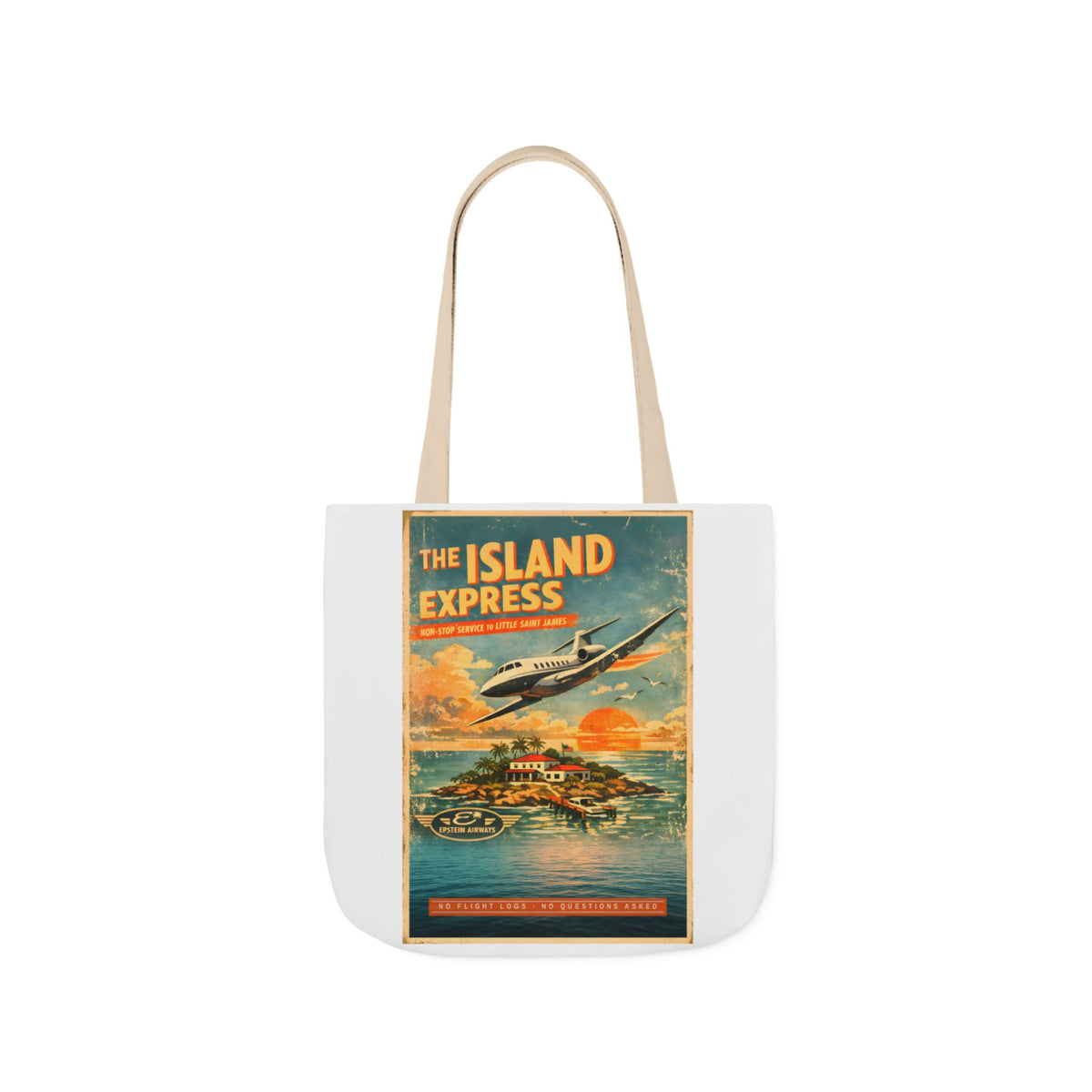The Island Express — Tote | Satirical Art Bag